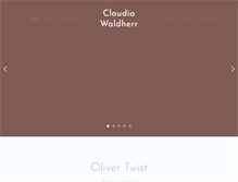 Tablet Screenshot of claudiawaldherr.com